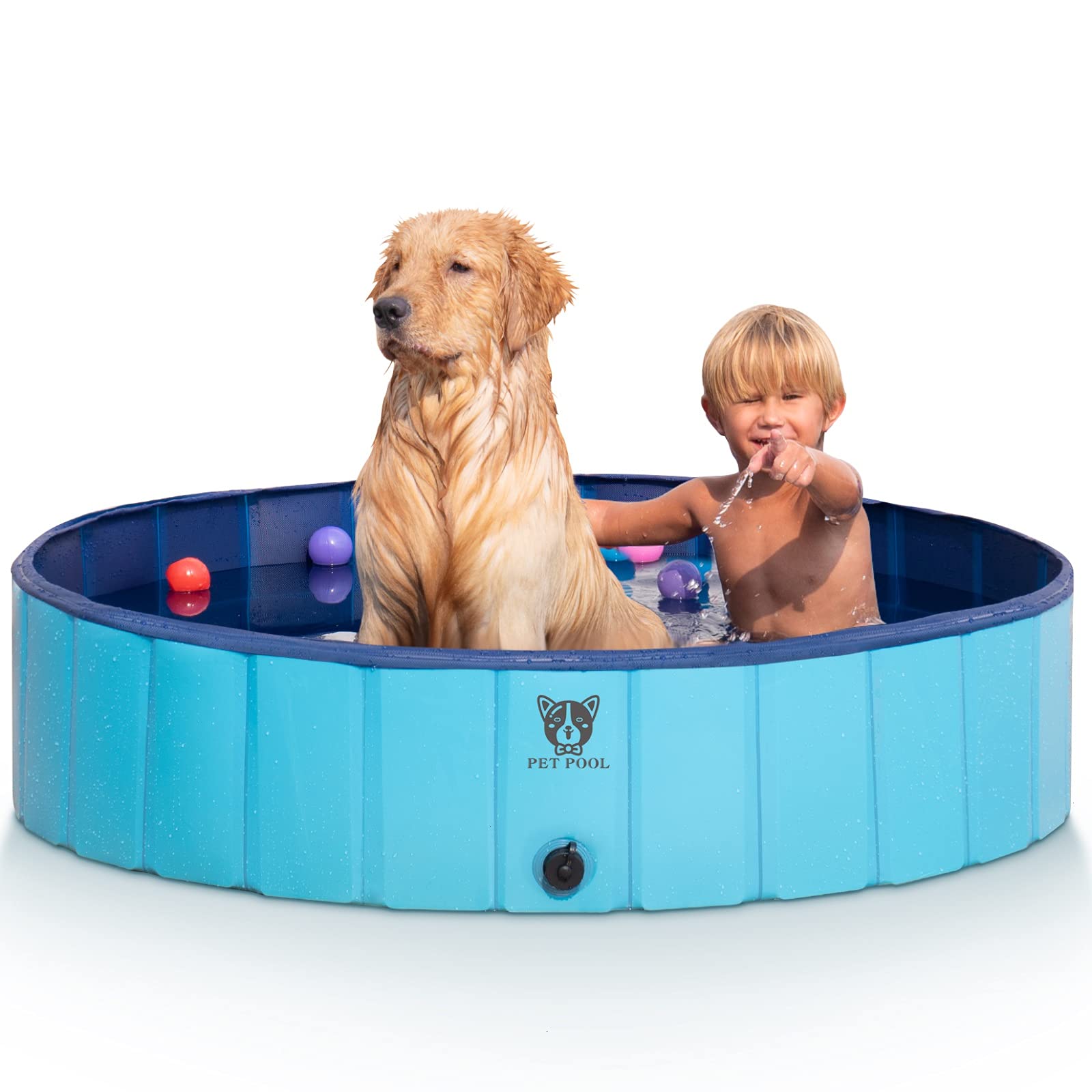Buy Timoo Foldable Dog Pool for Large Dogs SlipResistant Pet Pool