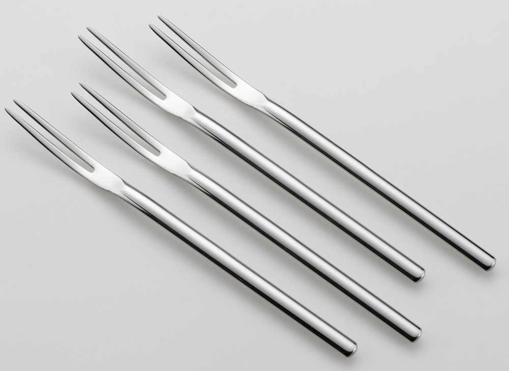 Yoshikawa 3072021 Forks, 5.5 inches (14 cm), Oval Cut, Sweets Forks, Set of 4, Silver — Amazon image 4