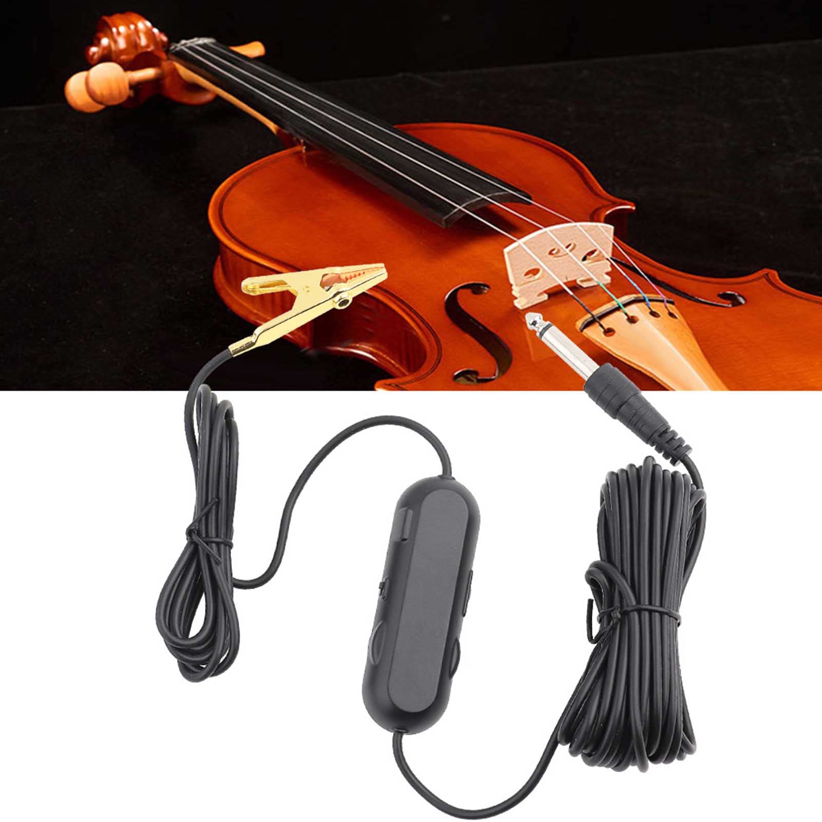 Capture Son Fidèle Micro Pickup Pour Violon | Volume Réglable | Jack 6.3mm | Pour Concert, Enregistrement, Pratique
