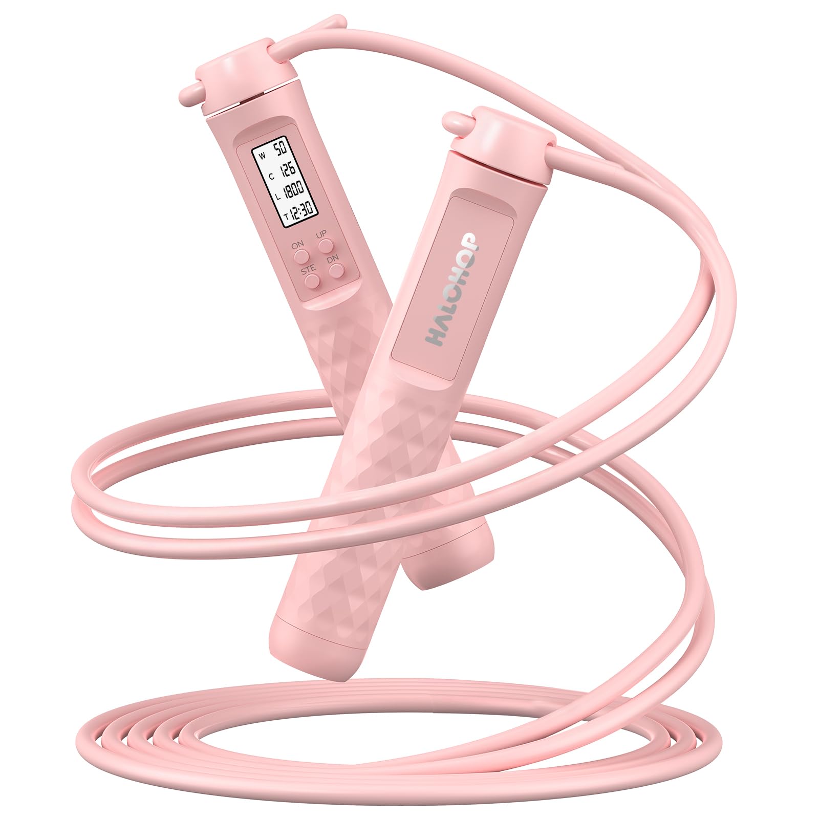 HaloHop Cordless Jump Rope, Weighted Jump Rope with Counter, Jump Ropes for Fitness, Smart Skipping Rope for Crossfit, Gym, Burn Calorie-image-32