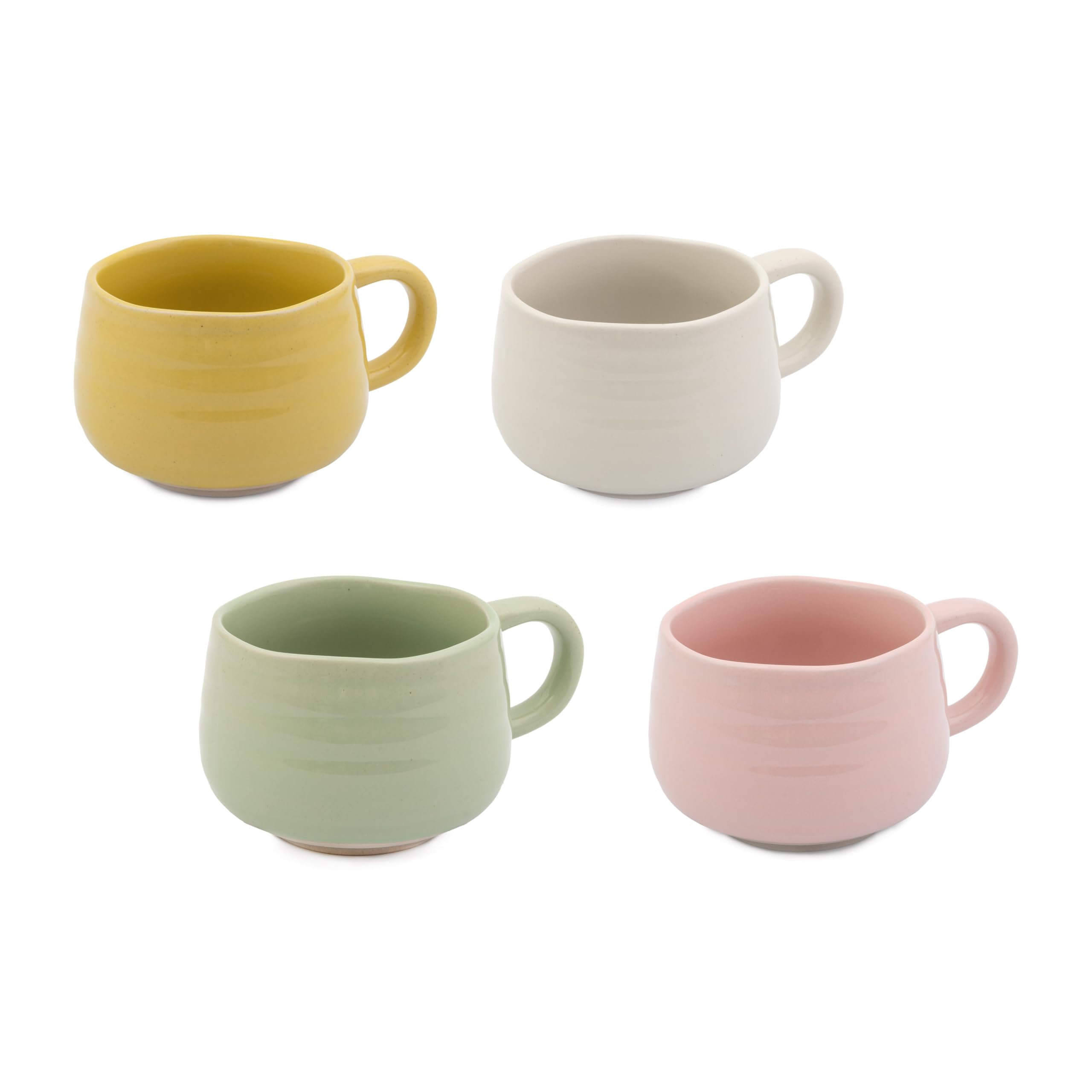 Jamie Oliver Big Love Cosy Cuppa Set of 4 Speckled Stoneware