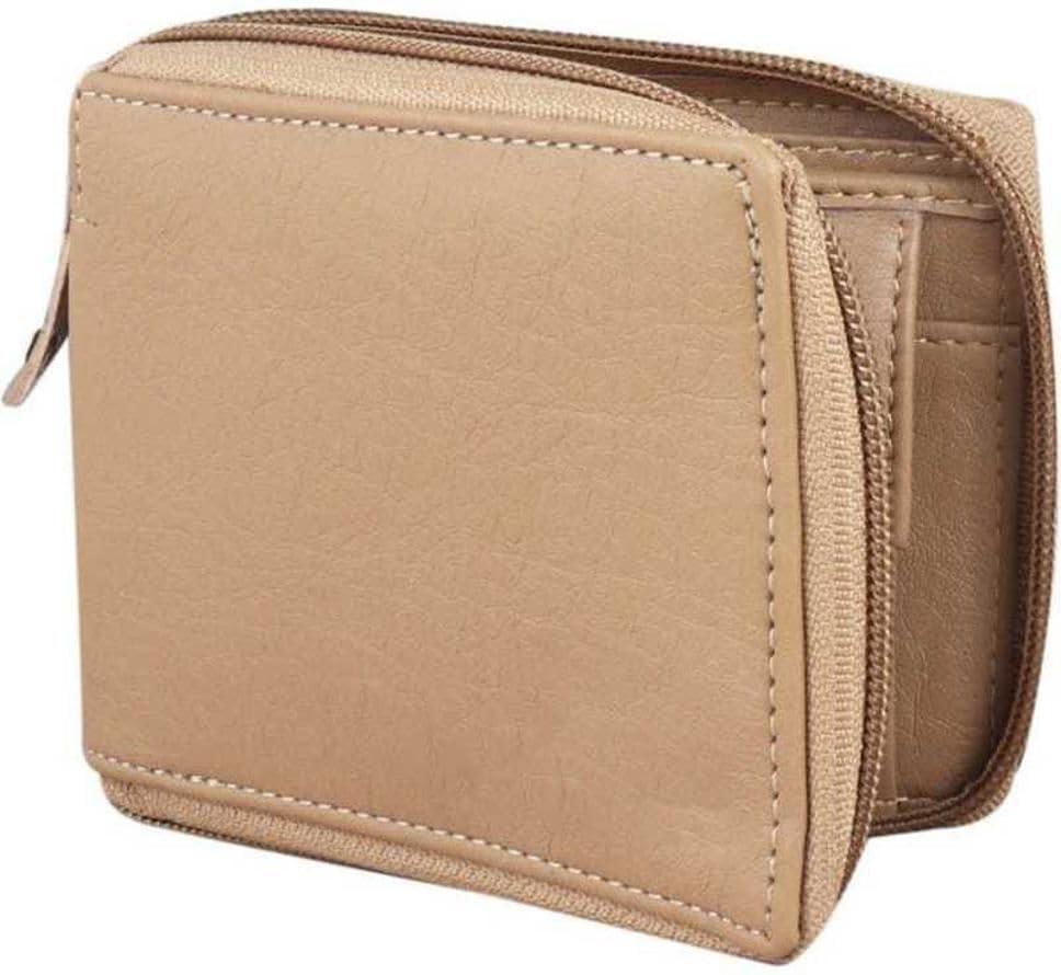 Wallet Club Men's Wallet Roy 13 Round Zip Beige-image-8