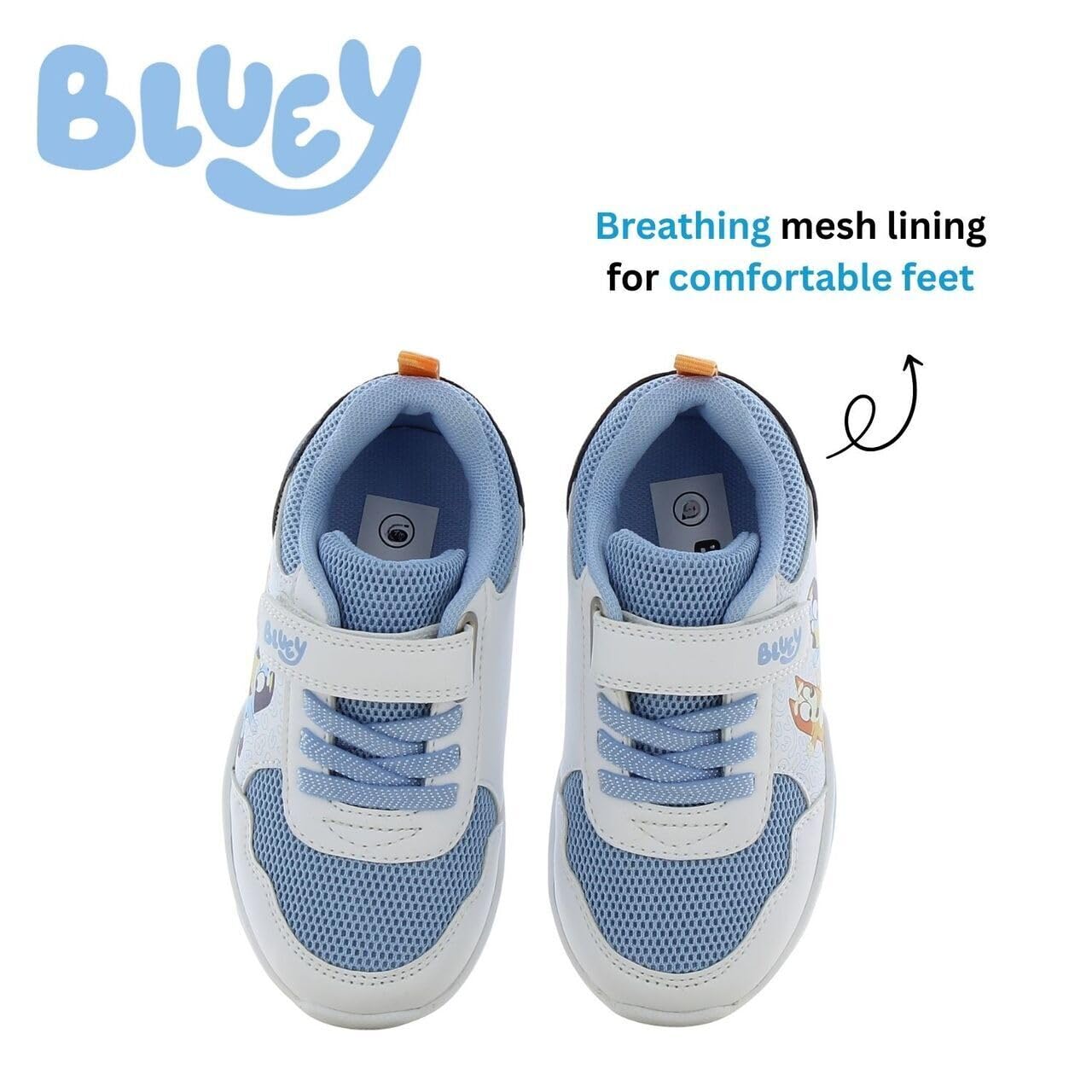 Leomil Bluey Scarpe Bambino con Luci | Scarpe da ginnastica con luci per bambini, Perfette per la scuola e il tempo libero, BBC, Regalo di compleanno