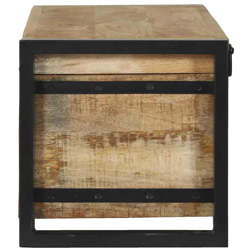 Baúl de almacenaje (80 x 30 x 30 cm, mango de madera maciza)