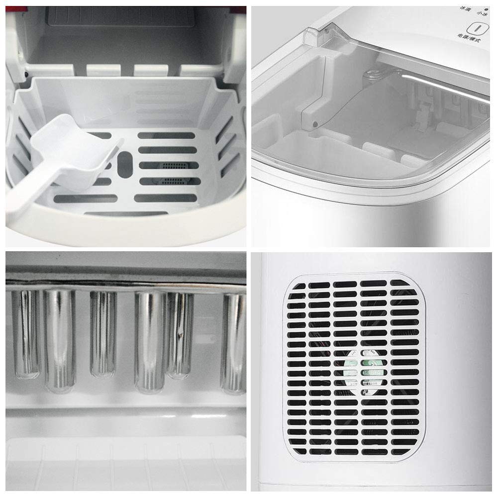 Ice Maker Machine 15kg In 24h,Ice Cube Maker LED Display,Ice Cube Machine 9 Ice Cubes Ready In 6 10 Minutes 2 Sizes 2l on Fridge.com - View 3