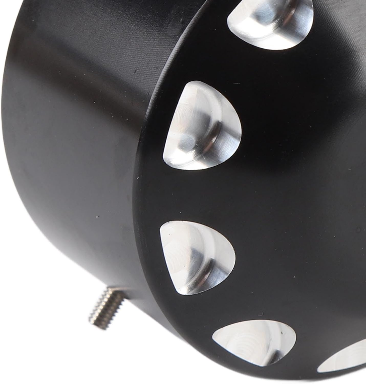 Black Aluminum Wheel Axis Nut Cover Compatible with Polaris Slingshot 2015-2024, Protects Lug Nuts from Dirt & Debris, Direct Fit with Stainless Steel Screws
