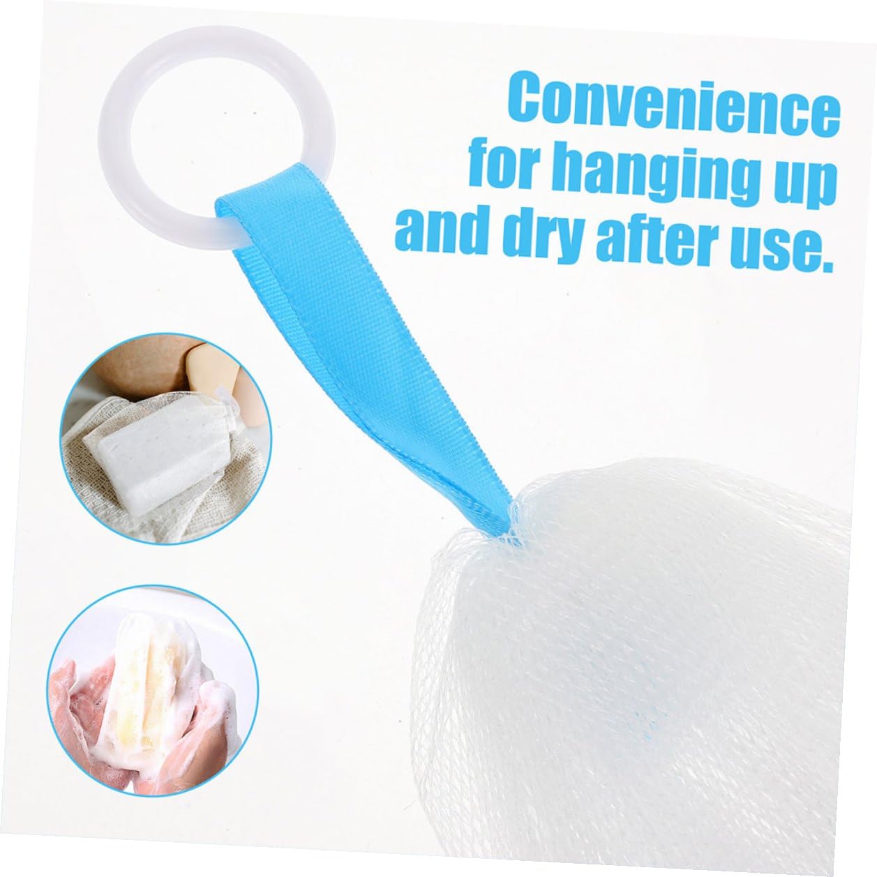 VALICLUD 4pcs Facial Foaming Nets Soap Saver Bags for Bar Soap Portable Mesh Bubble Maker for Gentle Cleansing and Reusable for Bright Smooth Skin