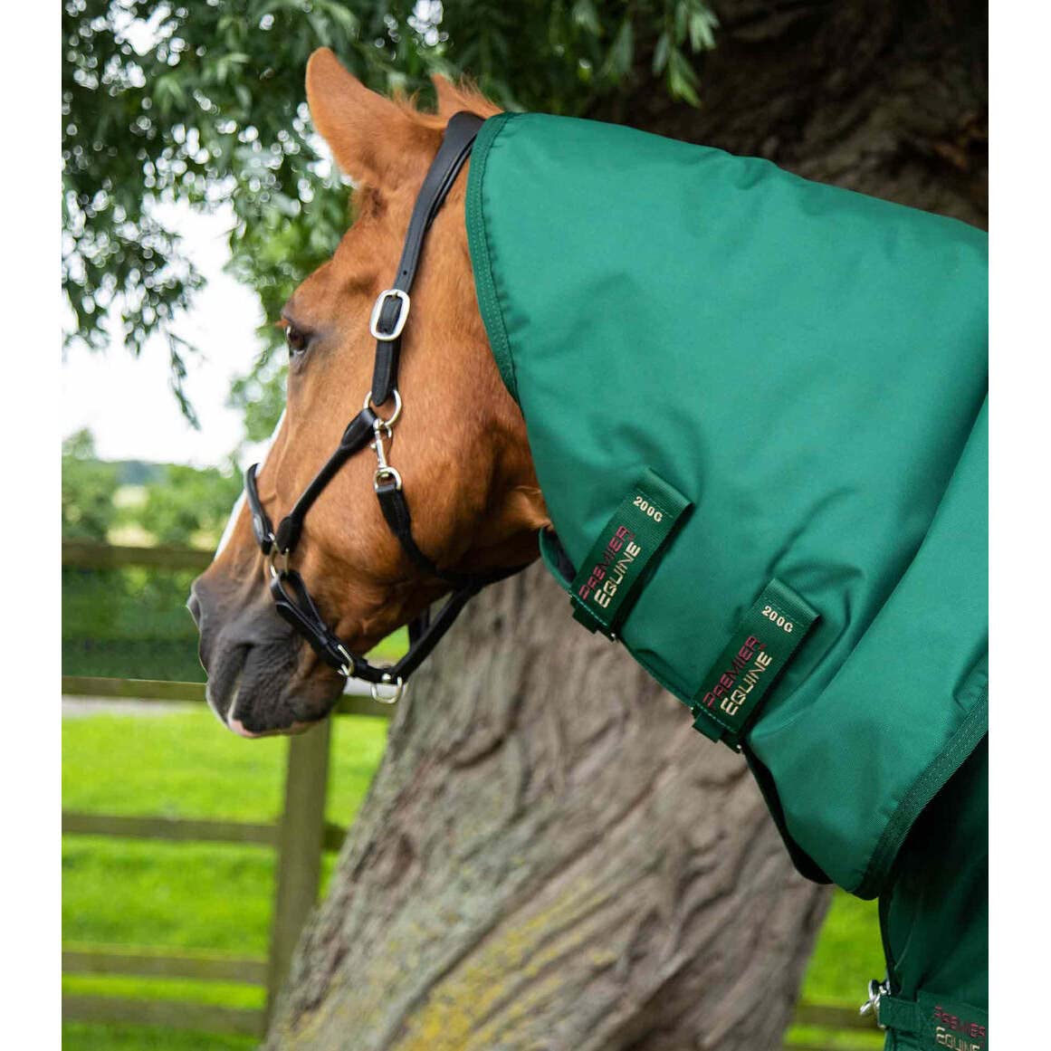 Premier Equine Coperta Impermeabile per Cavalli con copricollo Buster Storm Classic 220 g