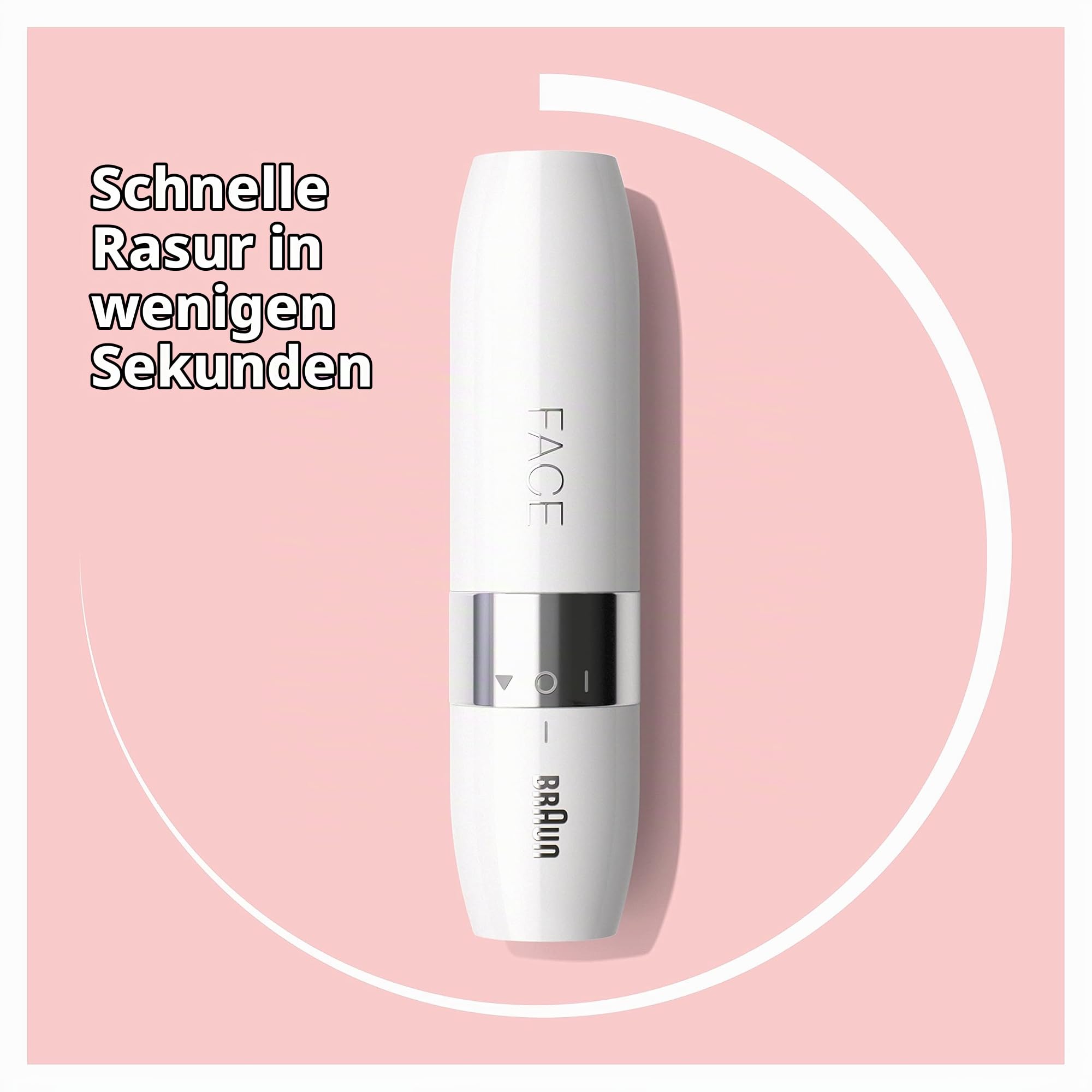 Braun Silk-épil Lady Shaver, Damenrasierer elektrisch, 3-In-1 Elektrischer Rasierer, Trimmer- und Peeling-System, Wet&Dry, 5160, blau & Face Mini-Haarentferner, für Damen, FS1000, weiß