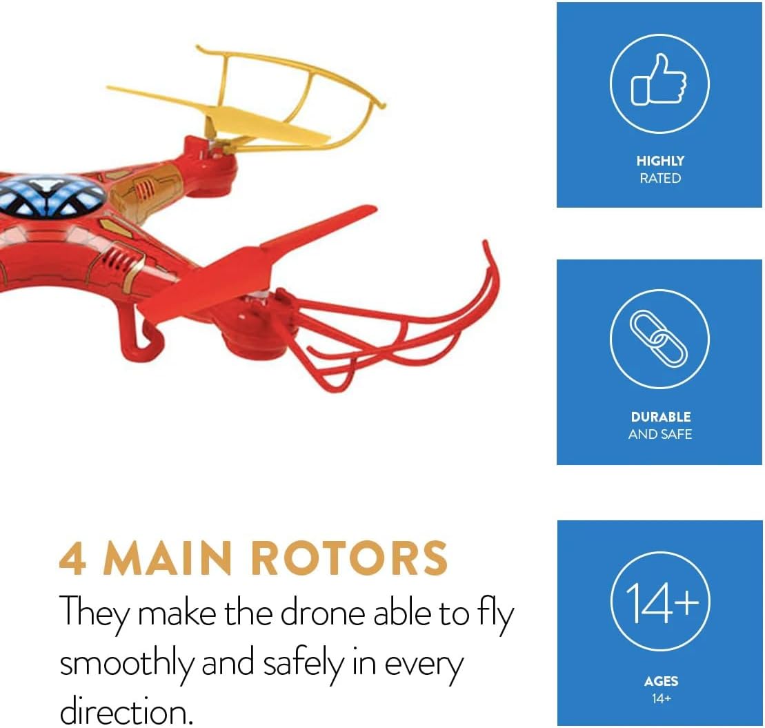 World Tech Toys 2.4Ghz Marvel - Iron Man Sky Hero 4.5 Channel RC Drone