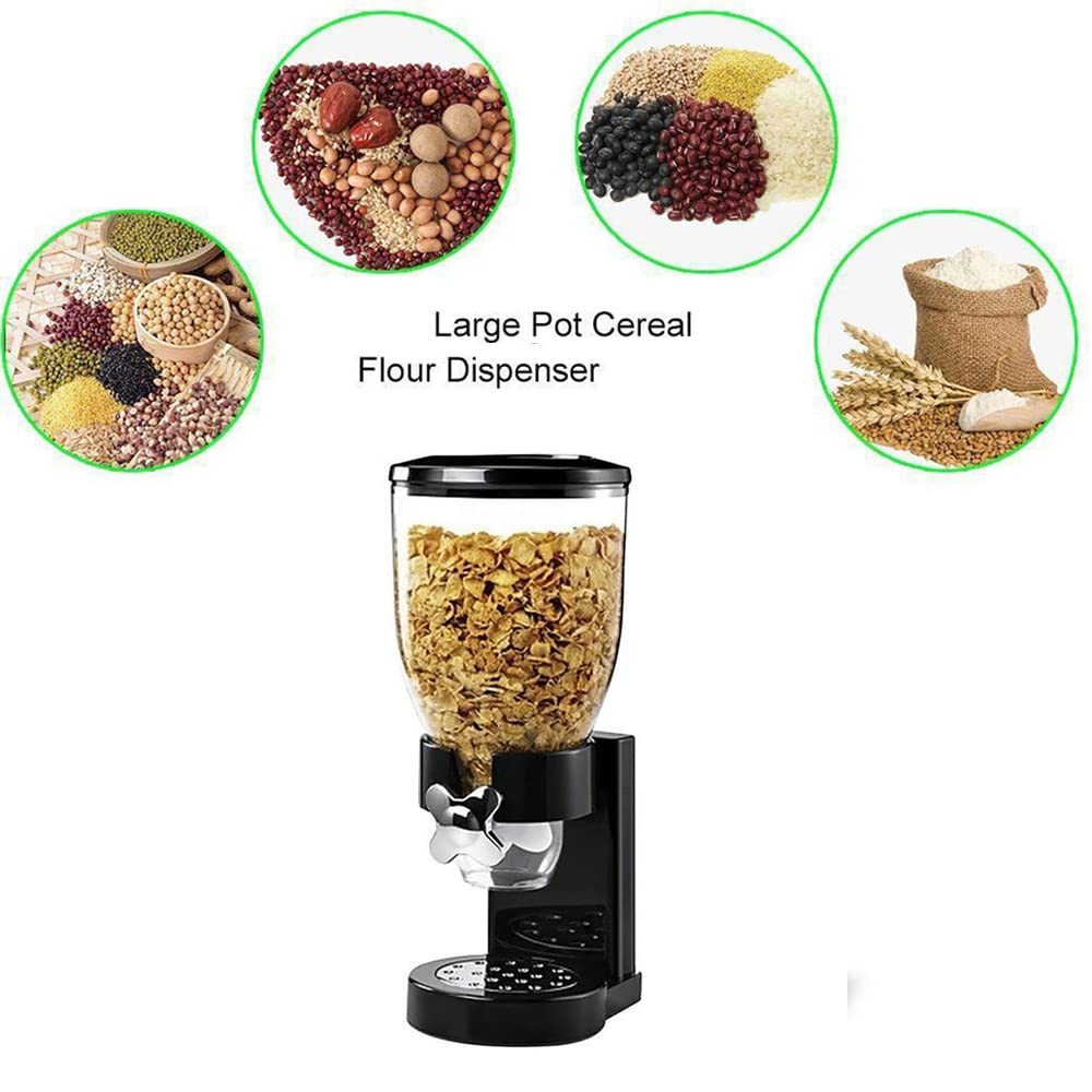Dispenser per cereali, facile da usare, dispenser per alimenti a secco, contenitori per cereali, perfetti come caramelle, noci, riso, granola, dispenser per alimenti e altro ancora, erogazione di