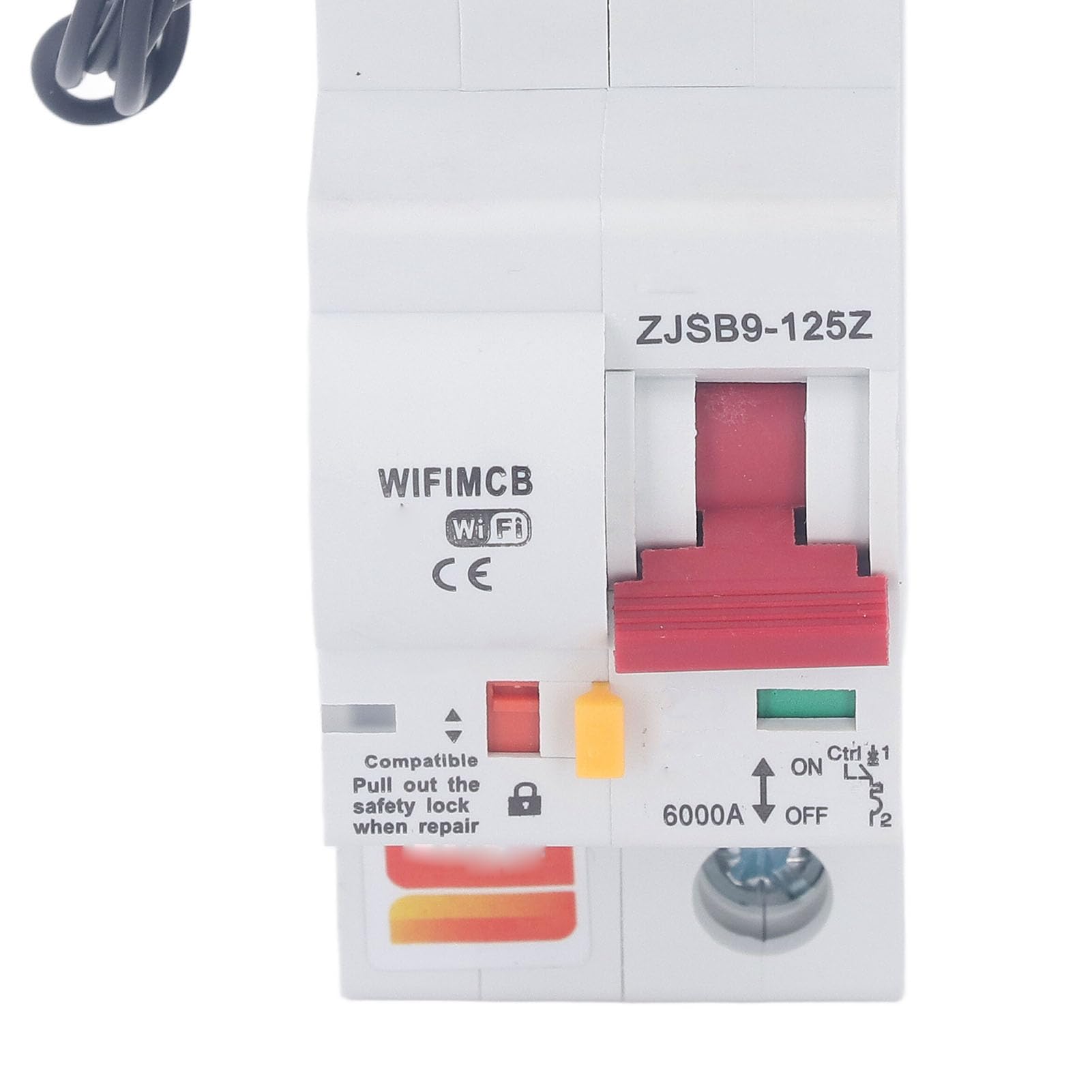 Generic Przerywacz WiFi Inteligentny Miniaturowy Przełącznik Zdalnego Sterowania 1P do Automatyki Domowej 80A Materiał Zmniejszający palność (220V)