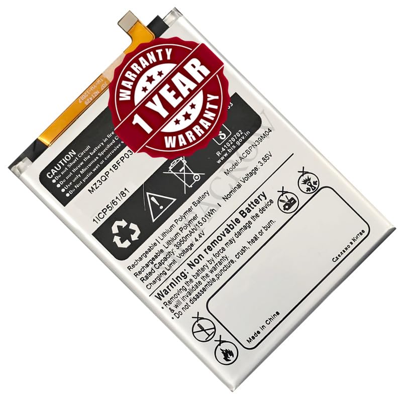 Image of Original ACBPN39M04 Battery Compatible for Micromax Ione Note - (3950mAh) - 1 Year Warranty JK1