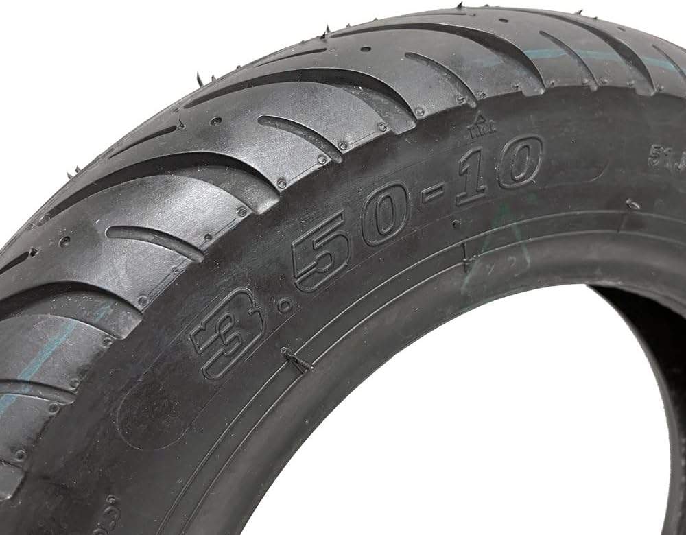 MMG TIRE SET Front 3.00-10 Rear 3.-50-10 for Scooters Mopeds 10 Inches Rim