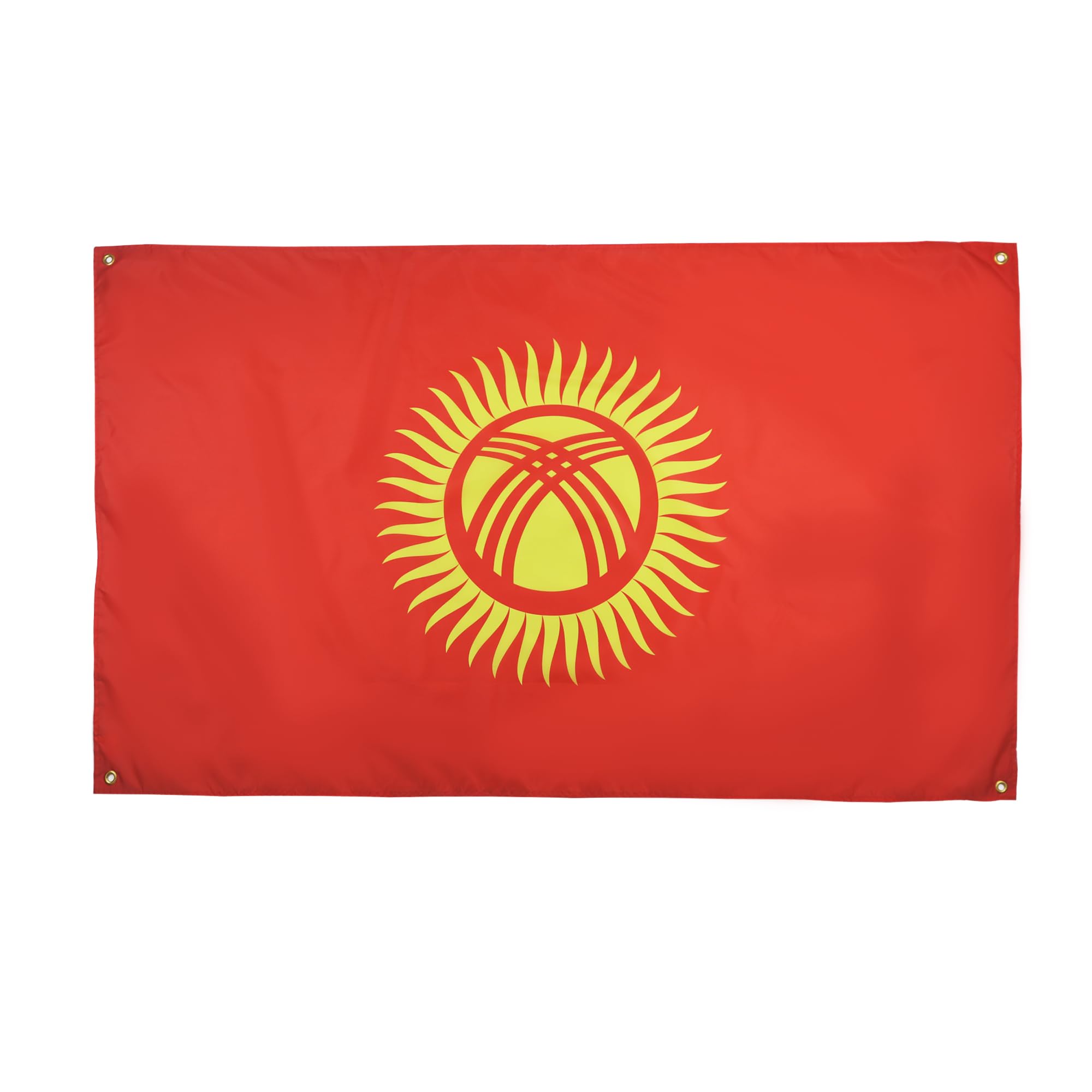 AZ FLAG Kyrgyzstan Flag 150 x 90 cm with 4 Eyelets for Balcony or Wall
