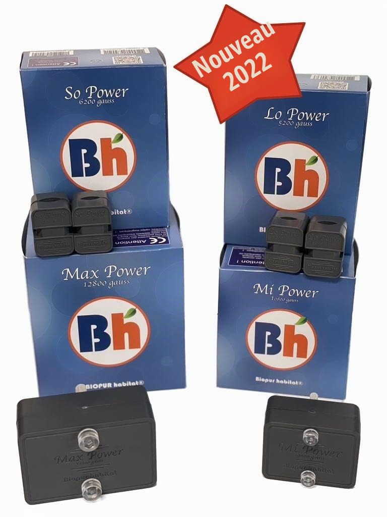 MAX POWER 12800 gauss - Adoucisseur d'eau sans sel - le meilleur anti calcaire magnétique pour toute la maison. Réduit l'accumulation de tartre. Aimant anti calcaire non électronique | Anti calcaire pour toute la maison, Réduit l'accumulation de tartre, N