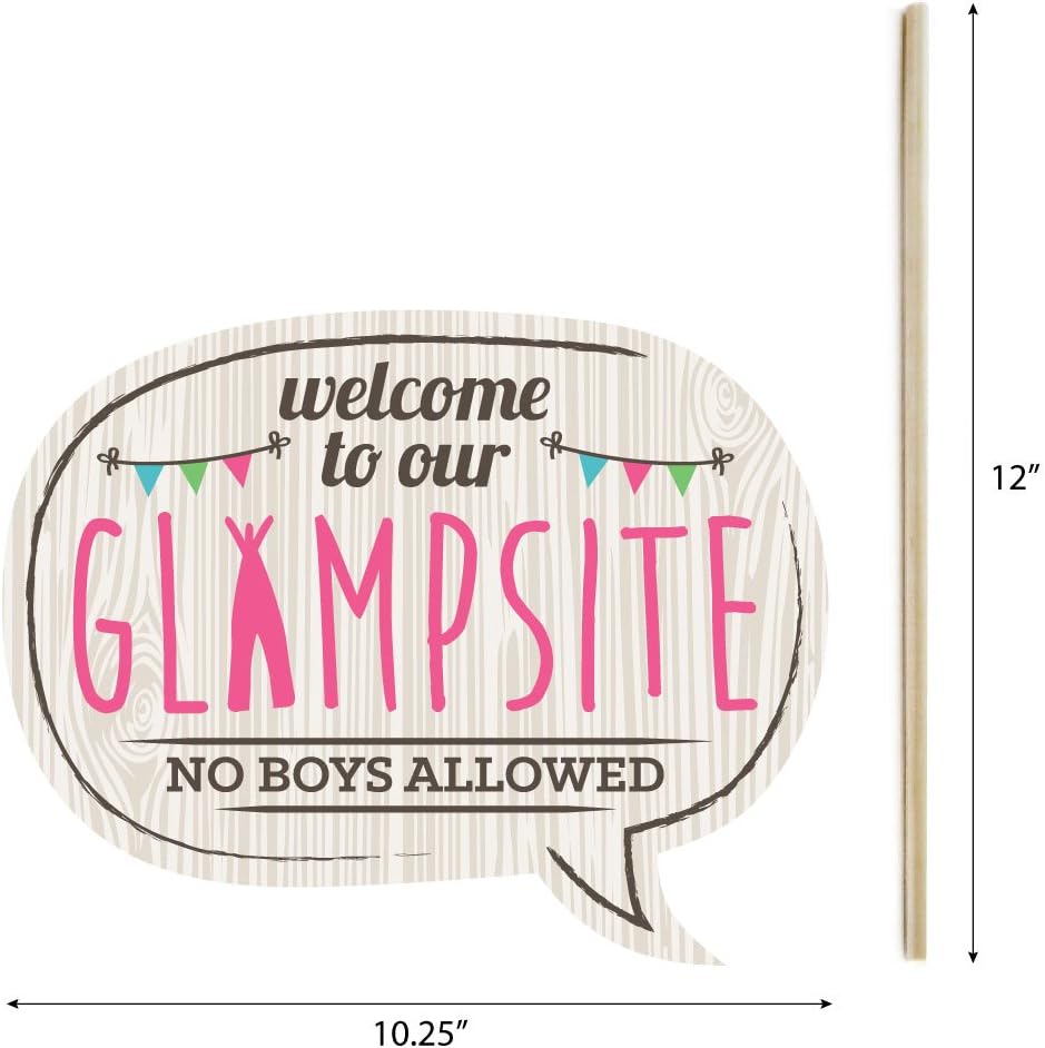Let’s Go Glamping – Kit de accesorios para cabina de fotos – 20 ...