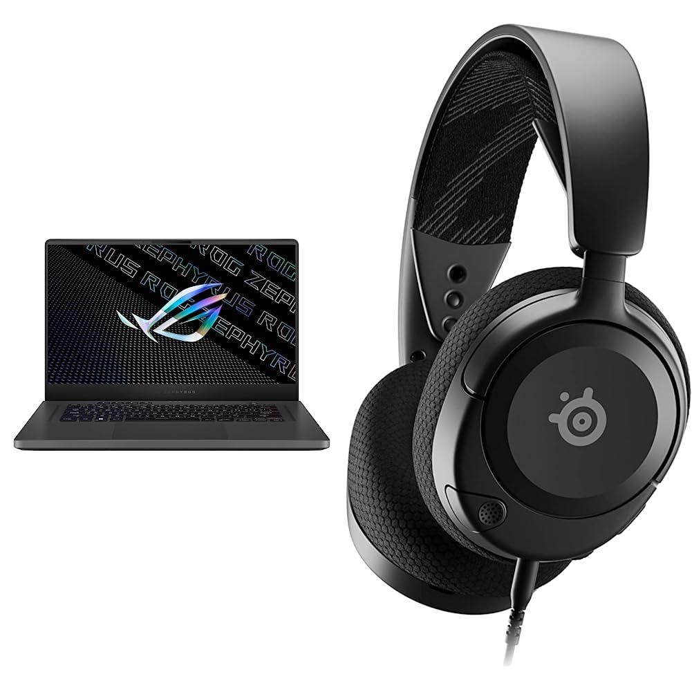 ASUS ROG Zephyrus G115 (2022) & SteelSeries Arctis Nova 1 Bundle | Esports Gaming Bundle | 8GB RTX 3080 | Gaming Laptop + Gaming Headset