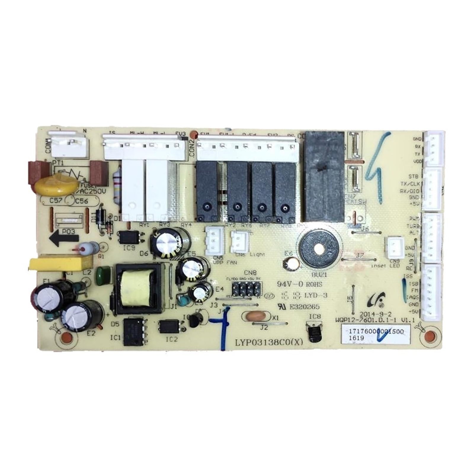 YTGWLKCO Dishwasher Motherboard, Compatible for Midea, WQP12-7601. D.1-1 LYP03138CO (X) Dishwasher Replacement Accessories