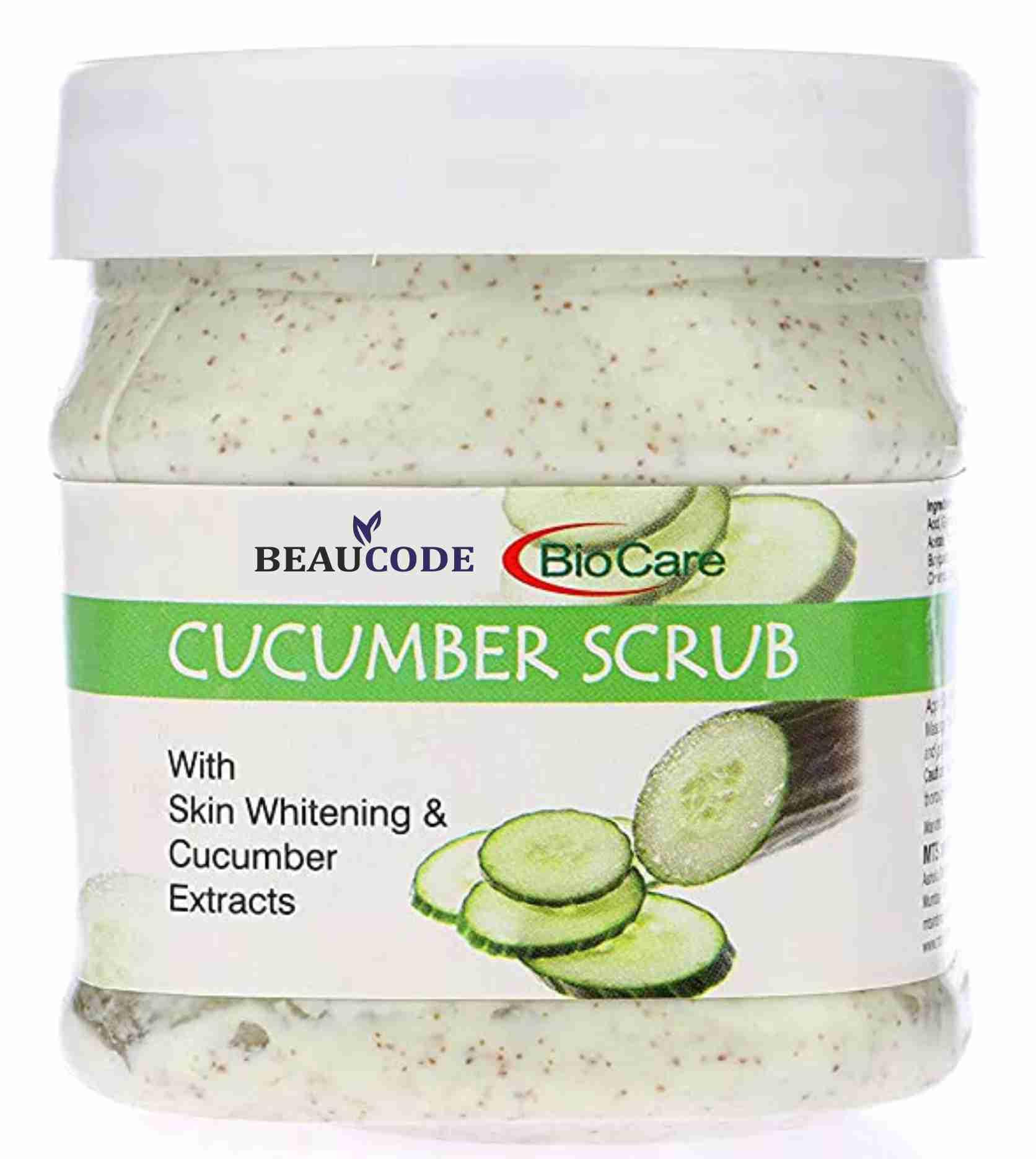 Beaucode BioCare Cucumber Face Scrub 250gm|| For Women & Men For All Skin Types No Paraben||No SLS|| No Sulphate & Cruelty Free