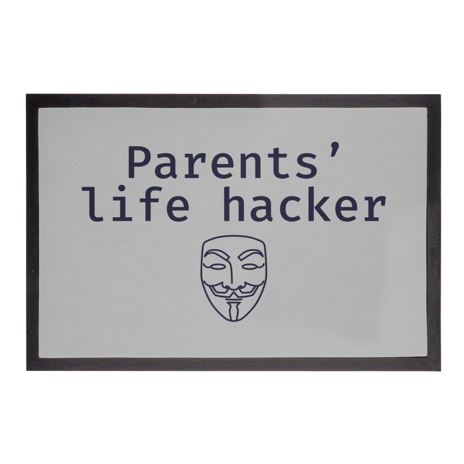 Paillasson gris 75x50cm Fabulous tapis entrée geek humour informatique