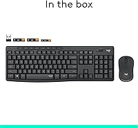 Vista 12 de Logitech MK295 Combo de ratón y teclado inalámbrico con tecnología SilentTouch, teclado numérico completo, seguimiento óptico avanzado, inalámbrico
