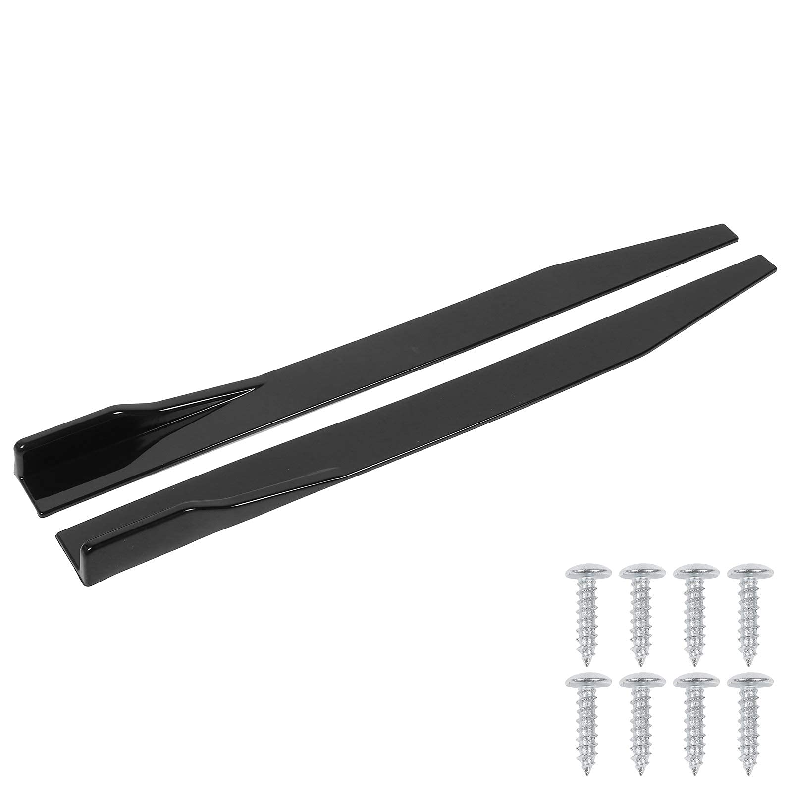 Universal Auto Seitenspoiler Set, 2 Stück, 120cm/47.2 Zoll Seitenrocker Splitter, Flügel Canard Diffusor Seitenschürzenverlängerung