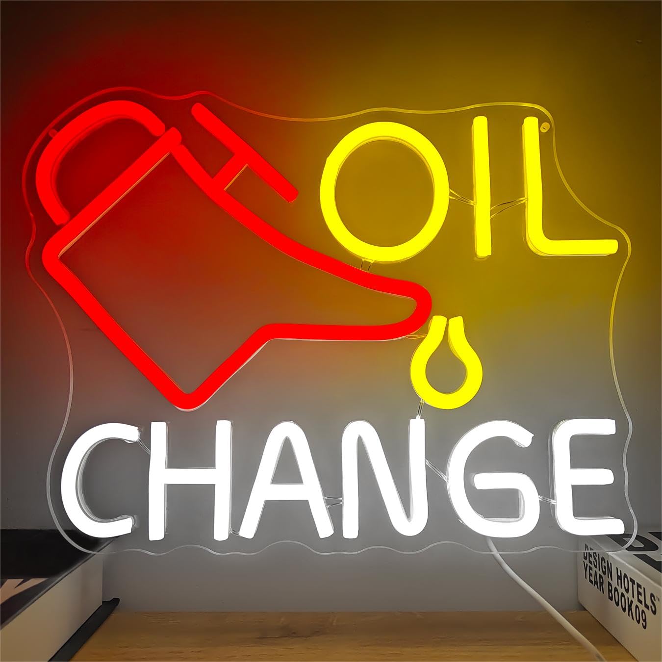 CinsYarn Oil Change Neon Sign