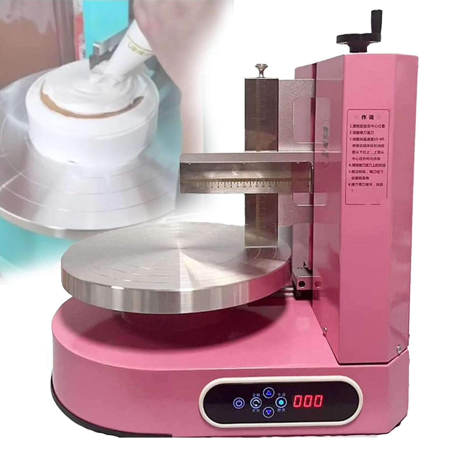 Machine à glaçage de gâteau - Portable et réglable - Outil de grattage automatique pour gâteaux d'anniversaire, équipement de pâtisserie essentiel