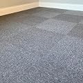 uyoyous 20pcs Commercial Carpet Floor Tiles 20x20 inch Carpet Tile 53.8sqft PVC Backed Squares Adhesive Stickers Non Slip for Residential & Commercial Flooring Use,Light Grey
