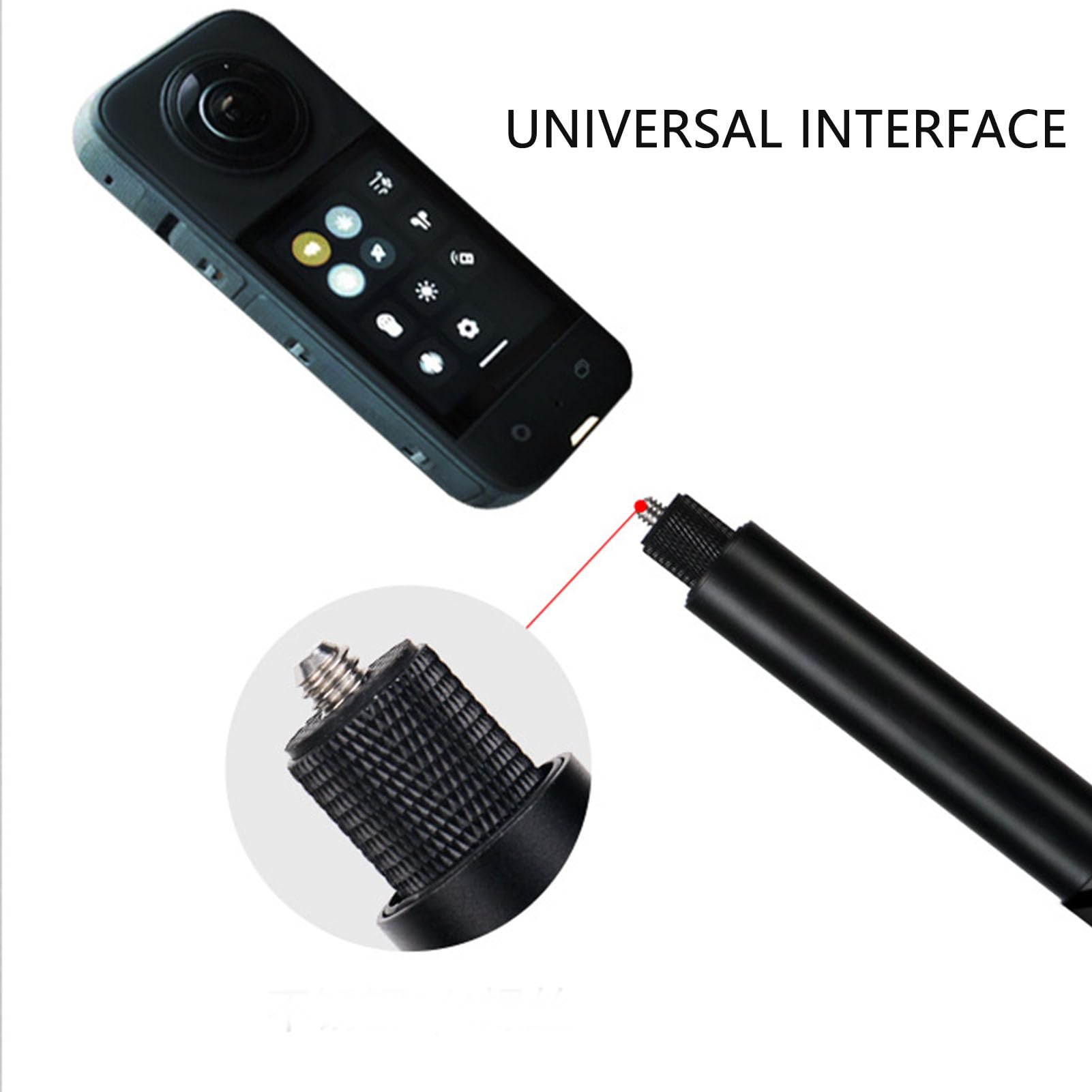 Amazon | 1.5M 延長自撮り棒 Insta 360 X4、X3、ONE RS、GO 2、ONE X2 