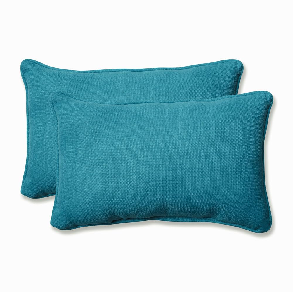 Pillow Perfect Solid Cuscini per Seduta Trapuntati (Schienale Rotondo), Poliestere, Marrone Chiaro Monti Chino, 19 Inches x 19 Inches, 2 unità