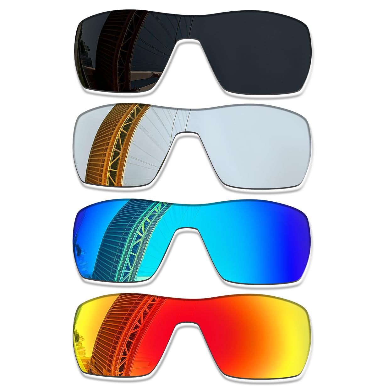 Lentes de repuesto polarizadas de 1,5 mm para gafas de sol Oakley Ridgeline OO9419, antiarañazos, ajuste perfecto