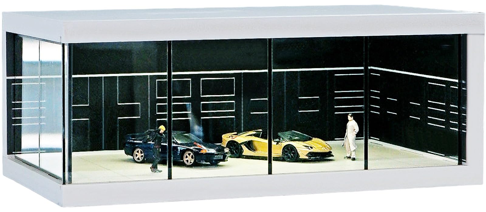 Amazon.co.jp: 天玉堂 1/64 ジオラマ ガレージ ミニカー用 駐車展示場