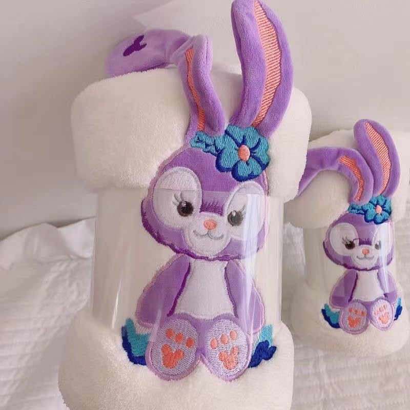 HomeCloud Super Soft Rabbit Bath Towel with Hand/face Towel for Women/Girls & Kids | 3X Softer Than Cotton Towels | A Gift for Baby Shower | Set of 2 (144x75cm) + (74x34cm)-image-42