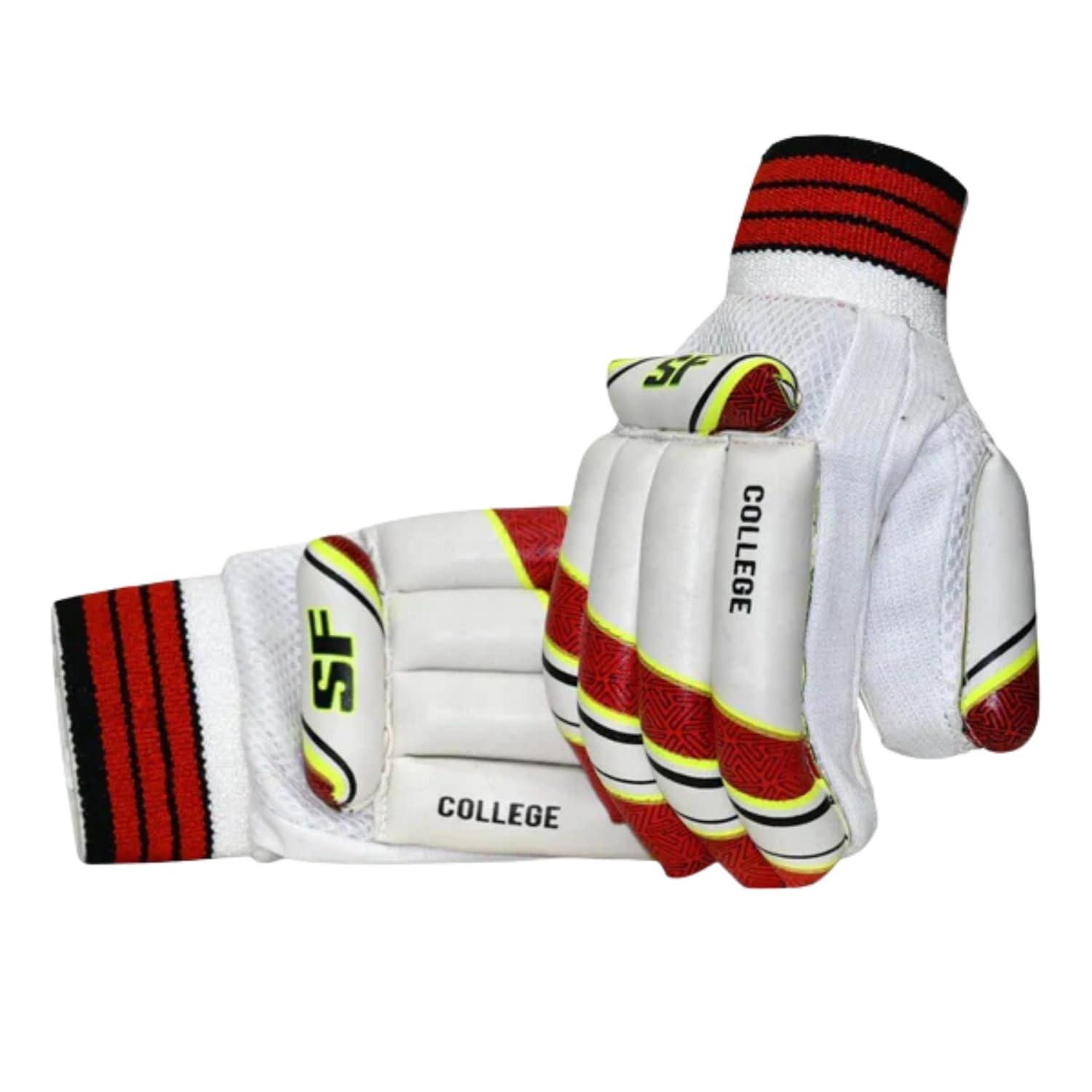 SF College Right Hand Cricket Batting Gloves – Durable Protection, Comfort & Grip for Leather Ball Cricket-picture-22