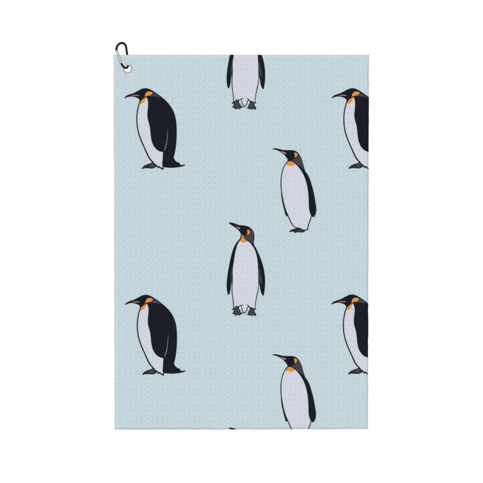 Hnnkloy Penguin, 16x24 in Portable Waffle Golf Towels with Carabiner Clip for Golf Bag