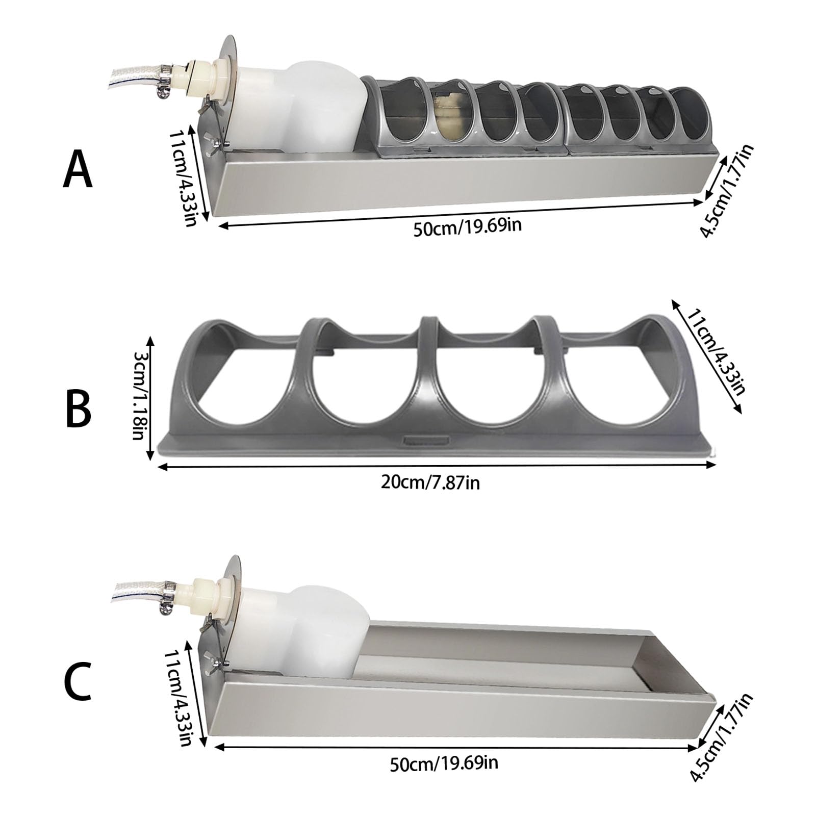 Automatischer Hühnerwasserspender aus Edelstahl für Geflügel, langlebig, leicht zu reinigen, perfekt für den oder Bauernhofgebrauch, automatischer Hühnerwasserspender