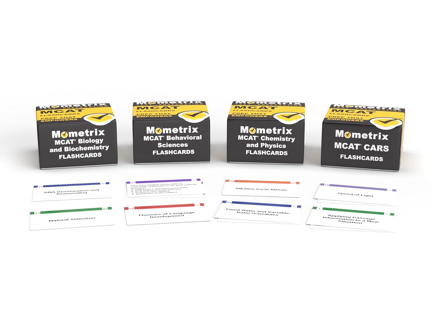 MCAT Prep 20252026 Study Cards 1400+ MCAT Review Cards with Practice Test Questions [Full