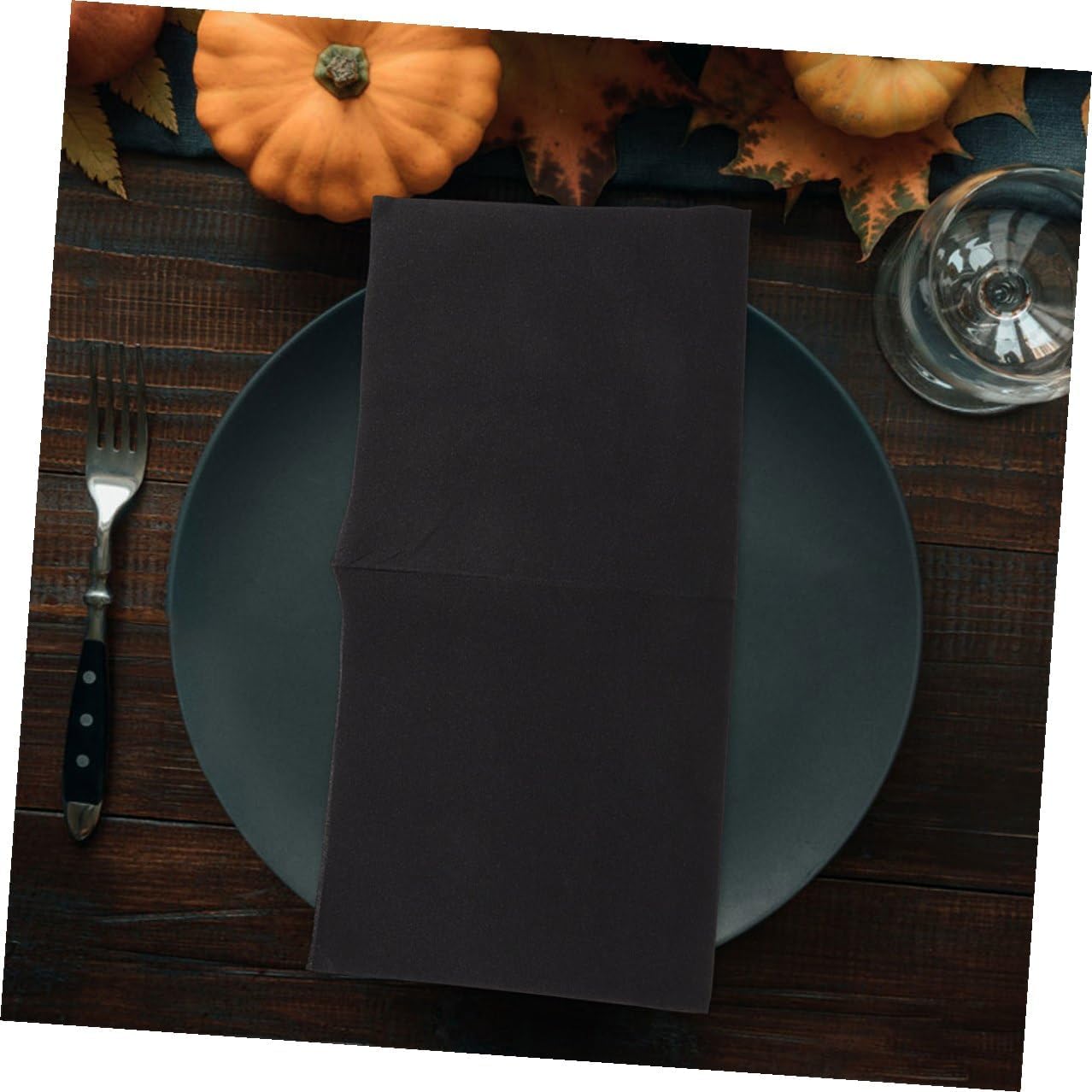 Luxshiny Disposable Hotel Napkins Black 40x40cm Thick Paper Napkins for Wedding Reception Party Supplies 100pcs Disposable Table for Home and Event Decor