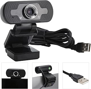Webcam HD 1080P Web Camera, USB Computer Webcam with Microphone, Laptop Desktop Video Webcam, Full HD Streaming Webcam for Recording, Conferencing, Video Calling