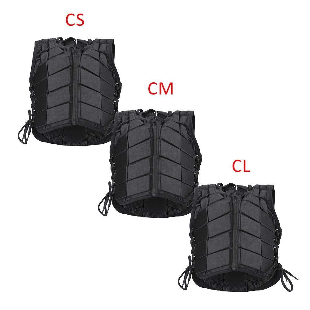 Dioche Gilet da equitazione, comodo, protettivo per equitazione, allenamento, protezione di sicurezza, varie dimensioni, nero, per adulti, uomini, donne, bambini