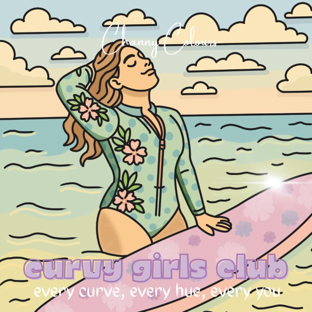 Curvy Girls Club: Bold and easy colouring book