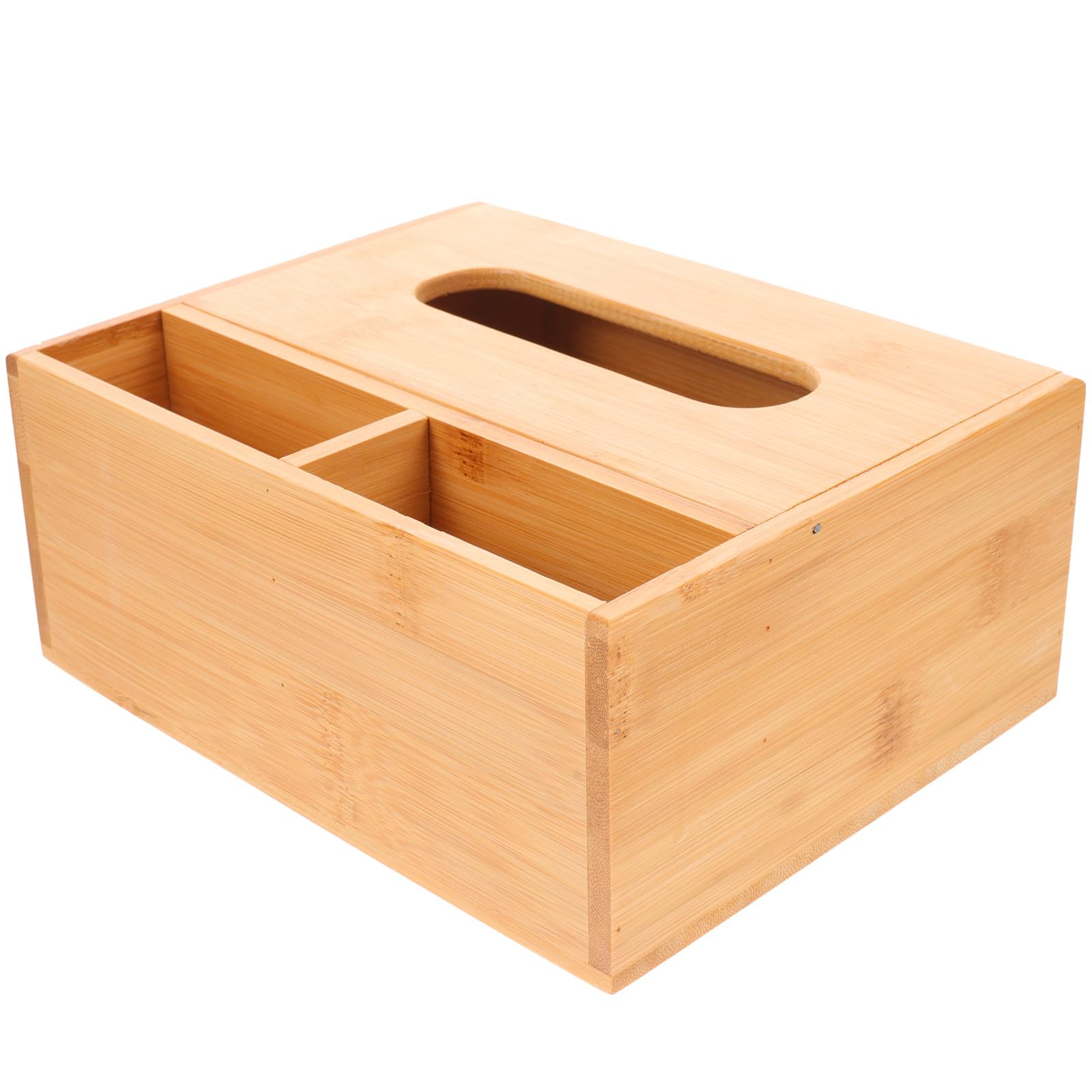 Boîte à Mouchoirs en Bois Rangement Bureau Multifonction Porte-serviettes Maison Écologique