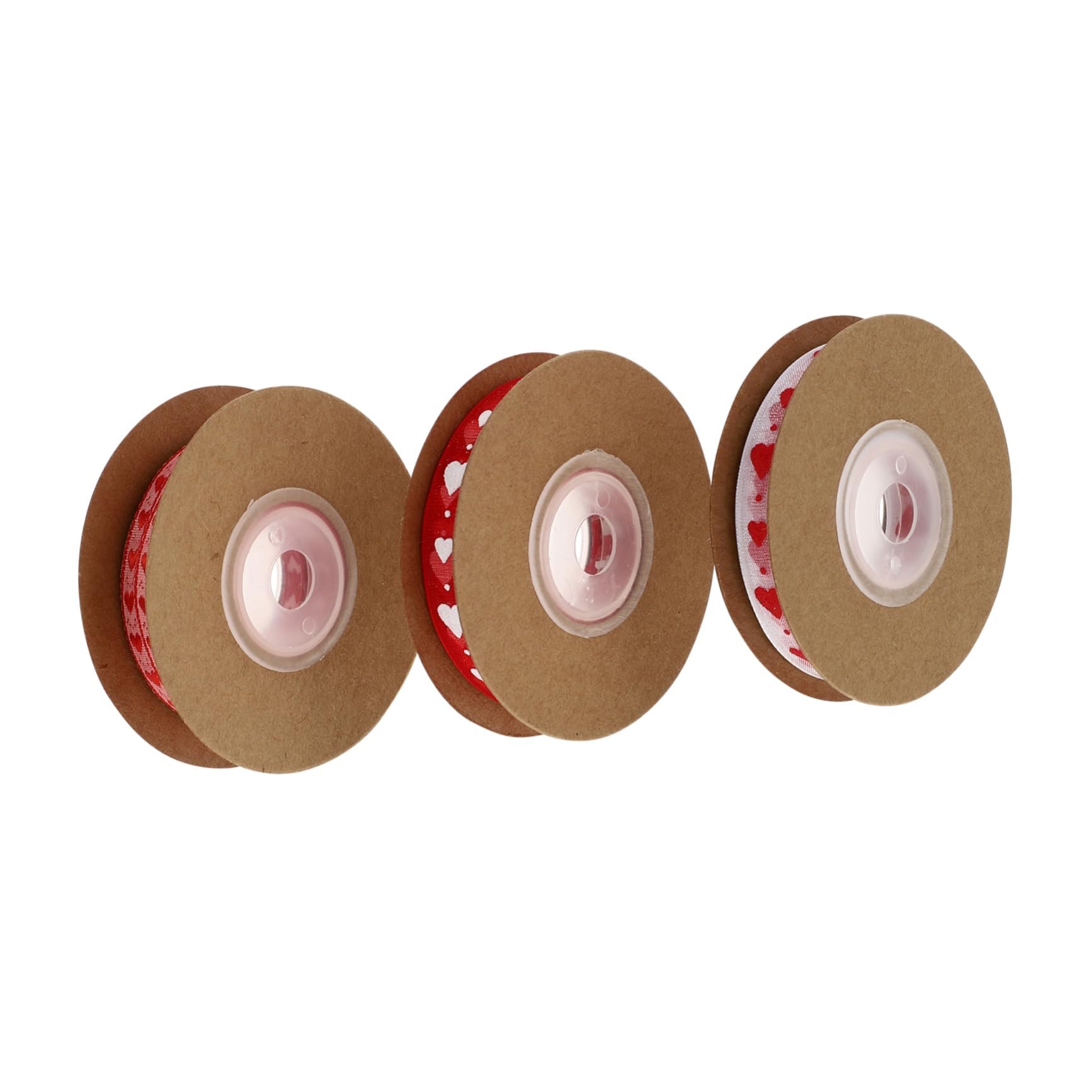 HOMSFOU 3 Sätze Bänder Präsentieren Seidenband Ribbon Valentinstagsdeko Valentinsdeko Hellrosa Band Dekoration Geschenkverpackungsbänder Bänder Für Geschenkboxen Polyester 4 Rollen * 3