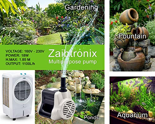 Image of Depron 18W Submersible Water Pump for Air Cooler, Aquarium, Fountain, & Pond | 6-Foot Lift | Ultra Quiet, Energy Efficien (18 Watt Water Pump)