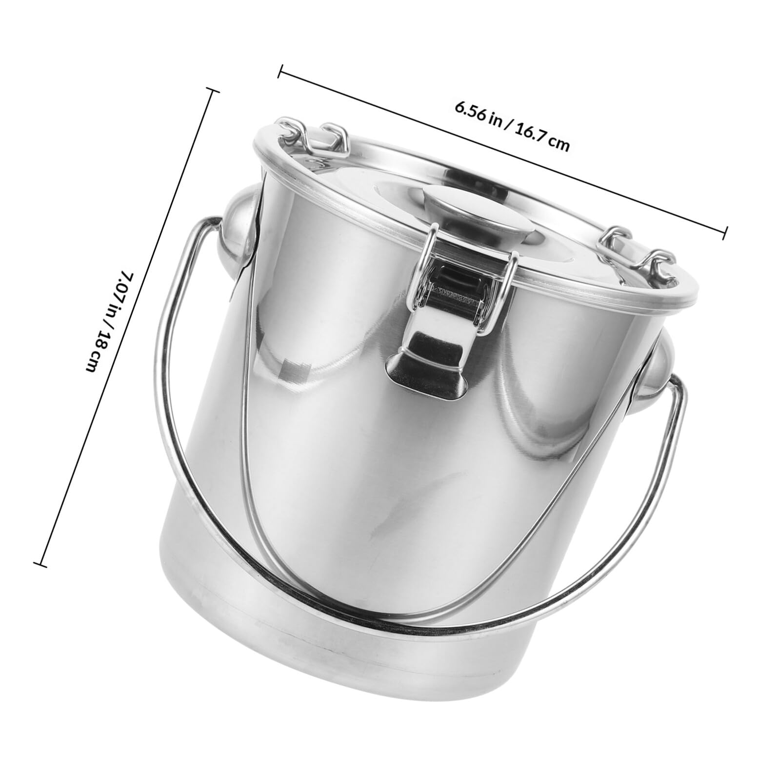 BETOOKY Edelstahl Behälter mit Deckel Luftdicht Verschließbar Kompakter Feuerlöscheimer und Kaffeebohnen Aufbewahrung für Outdoor und Küche