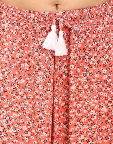 Image of B STORIES Women's Viscose Printed Lounge Culotte Shorts (Pack of 2)