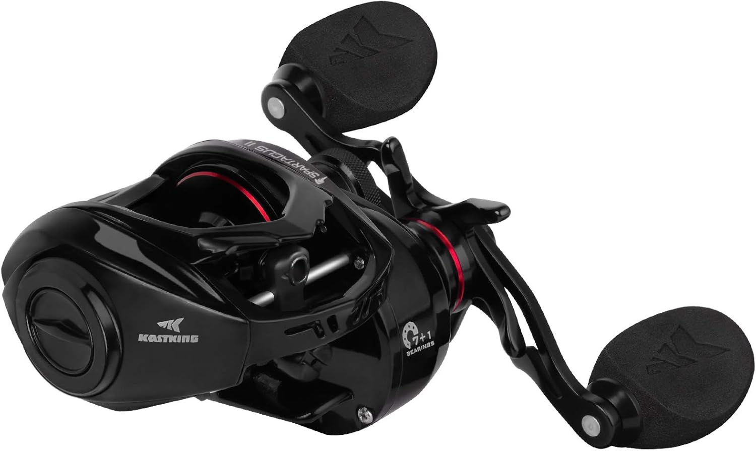 KastKing Spartacus II Baitcasting Fishing Reel, 6oz Ultralight Baitcaster Reel, Super Smooth with 17.6 LB Carbon Fiber Drag, 7.2:1 Gear Ratio, 39mm Palm Perfect Lower Profile Design