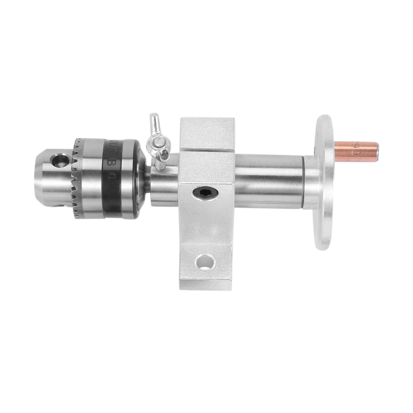 Cabezal central de torno con mandril, accesorios de bricolaje para mini máquina de torno, centro giratorio, herramienta de carpintería
